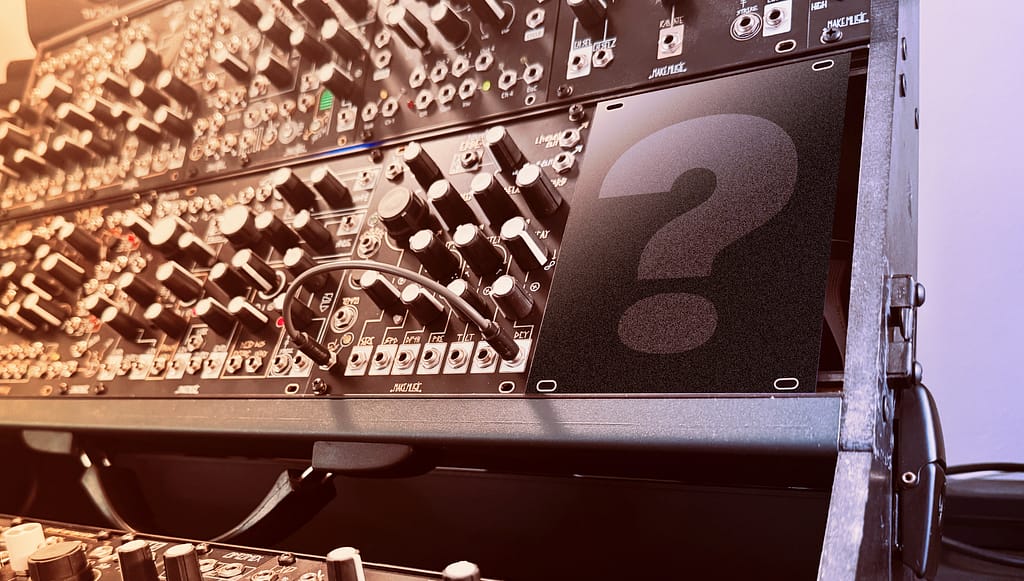Modular Synth view from an angle