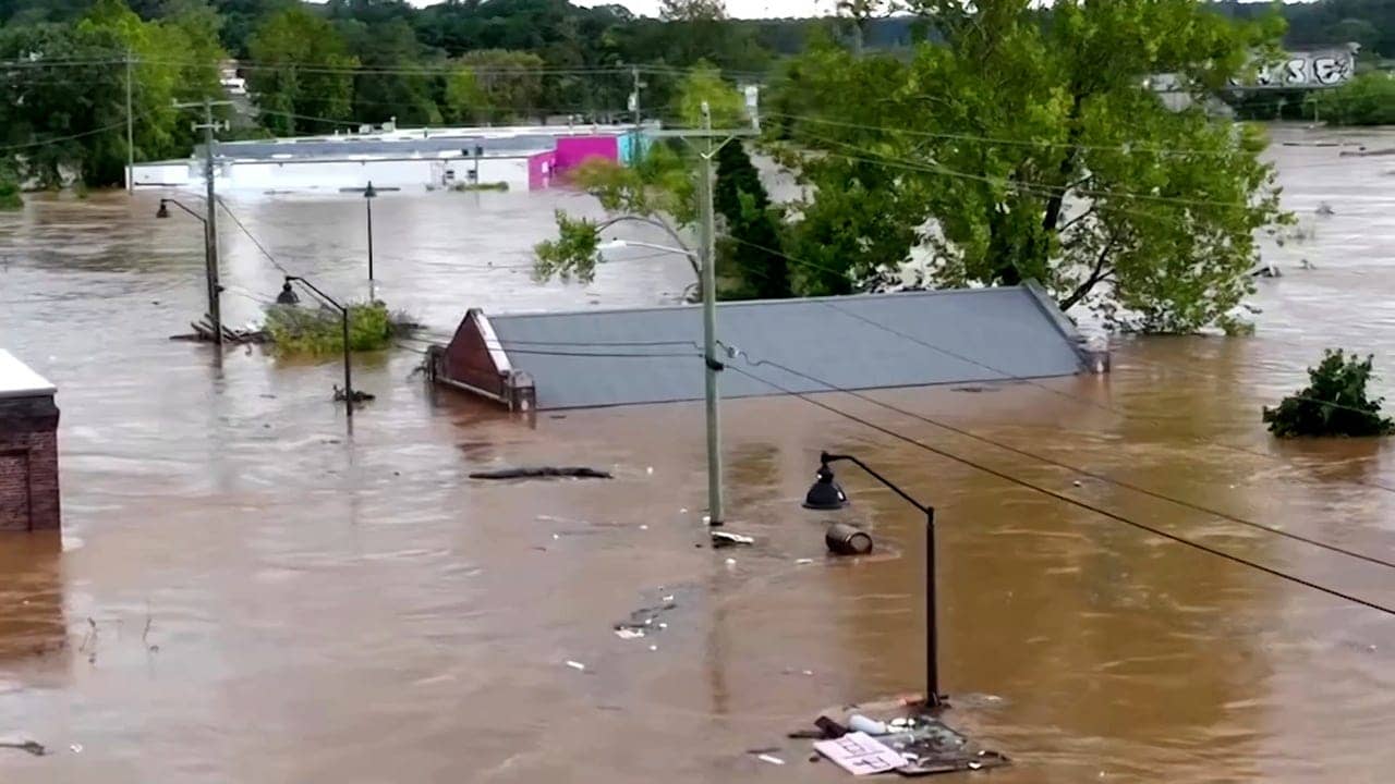 River Arts District under water