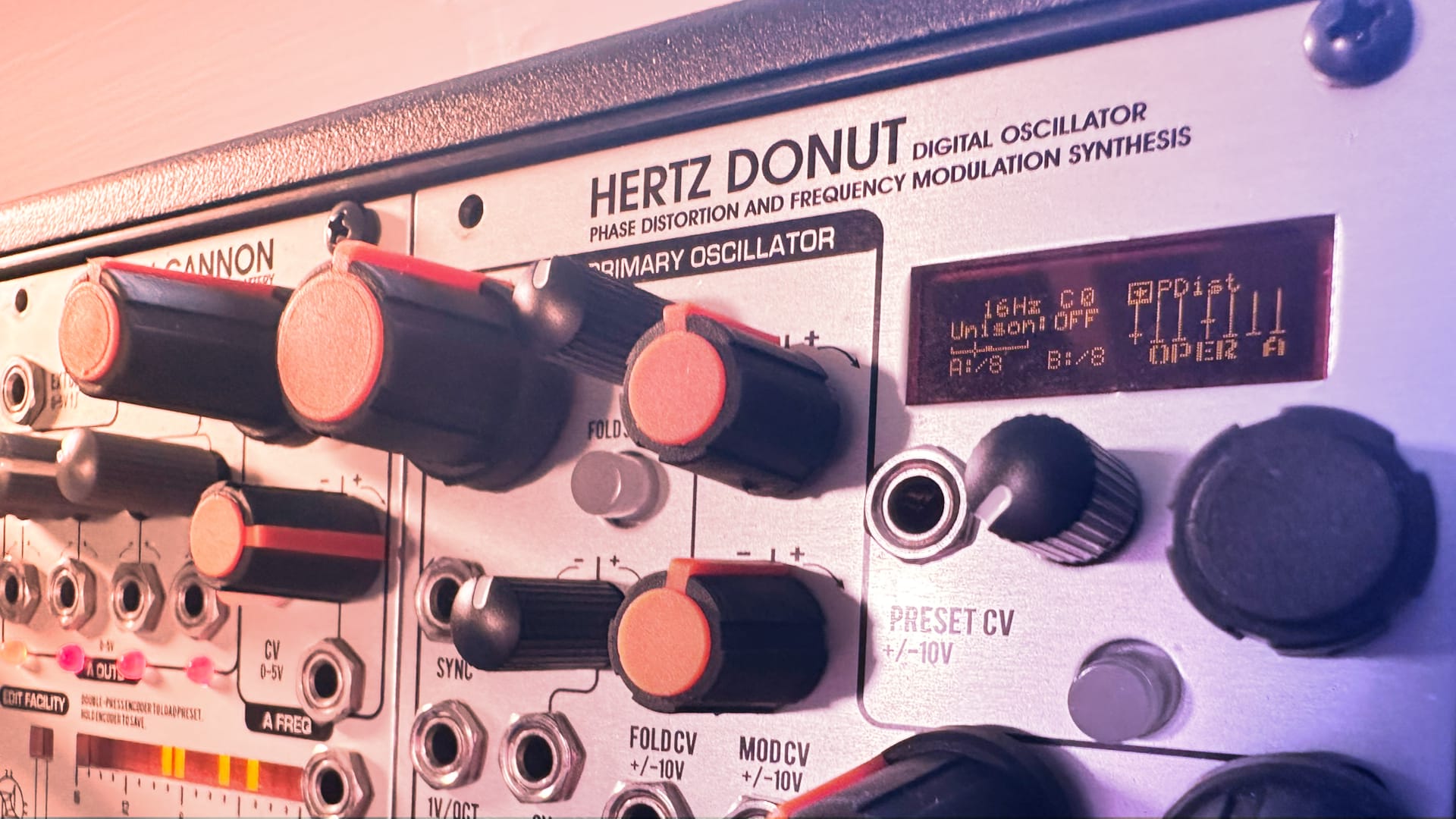 Dramatic close up of the Hertz Donut MKIII