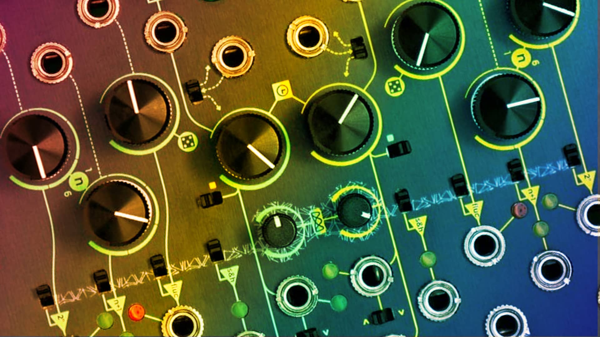 Close up of the Frap Tools Sapel with a rainbow overlay